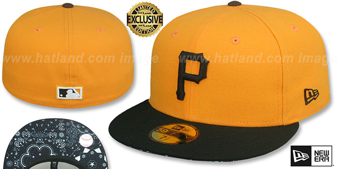 Pittsburgh Pirates 1975 COOPERSTOWN BLACKDANA BOTTOM Fitted Hat
