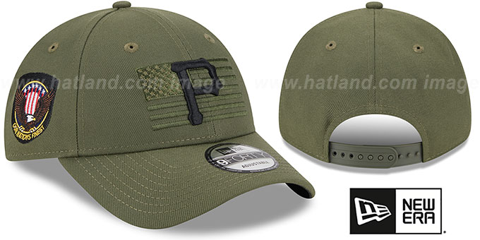 ? NEW ERA PIRATES 9FORTY SNAPBACK HAT GREEN BROWN ? New Era Pittsburgh Pirates PNC Park Dark Green Two Tone  main image 3