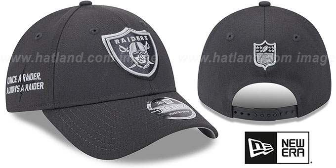 Las Vegas Raiders 2024 NFL DRAFT STRETCH-SNAP Grey Hat