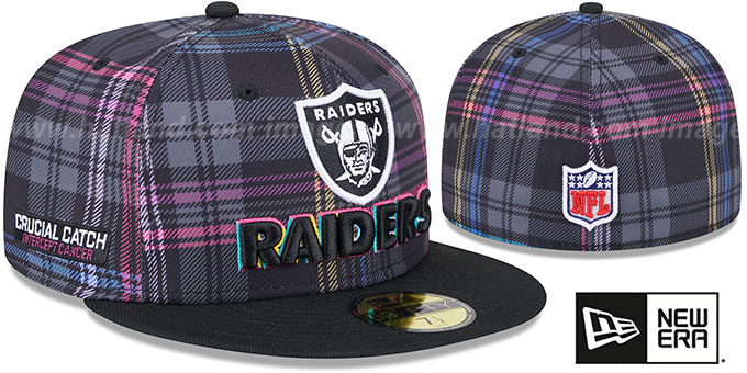 キャップ 7 3/4 new era NFL RAIDES Las Vegas Raiders 2024 ONFIELD CRUCIAL CATCH Fitted Hat
