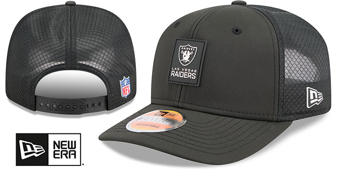Las Vegas Raiders 2025 HOT WEATHER NFL SIDELINE SNAPBACK Black Ha