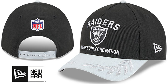 Las Vegas Raiders 2025 NFL DRAFT ONSTAGE M-CROWN SNAPBACK Black-G