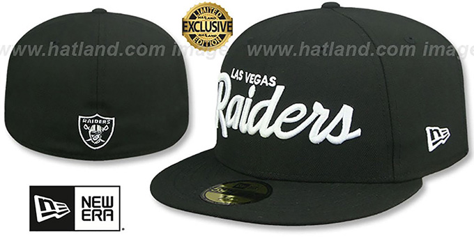 raiders script hat