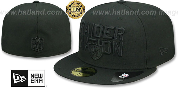 raiders hat black