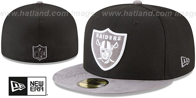 black on black raiders hat