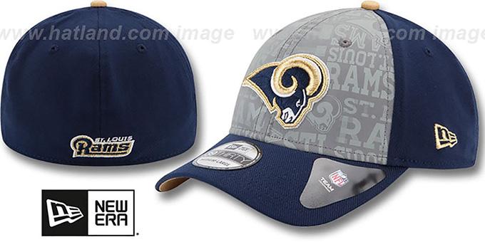 St Louis Rams 2014 NFL DRAFT FLEX Navy Hat by New Era