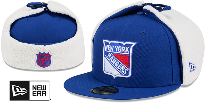 New York Rangers CLASSIC DOGEAR Royal Fitted Hat by New Era