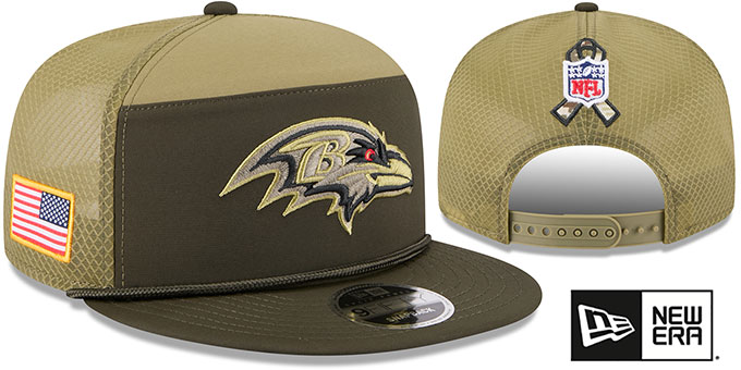 Baltimore Ravens 2025 SALUTE-TO-SERVICE SNAPBACK Dark Green-Olive