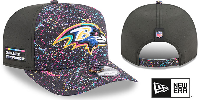 Baltimore Ravens 2025 CRUCIAL CATCH A-FRAME SNAPBACK Hat