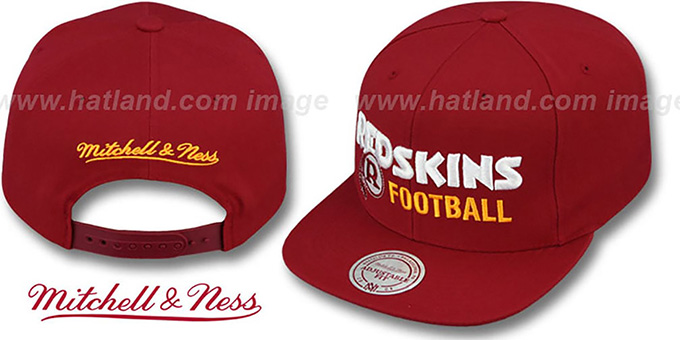 redskins snapback mitchell and ness