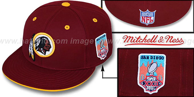 mitchell and ness redskins hat