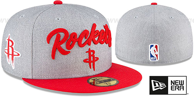 Red and grey fitted hats Clearance