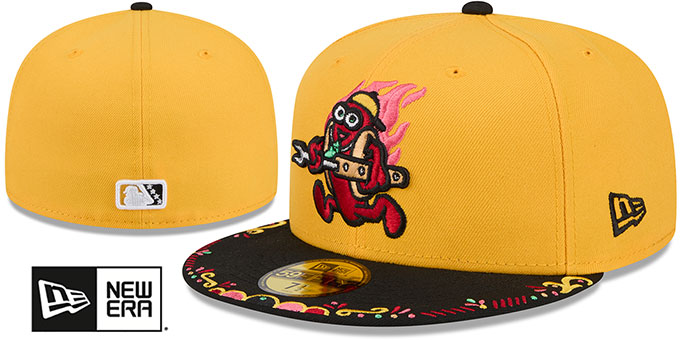 Akron RubberDucks 2026 COPA DE LA DIVERSION Gold-Black Fitted Hat