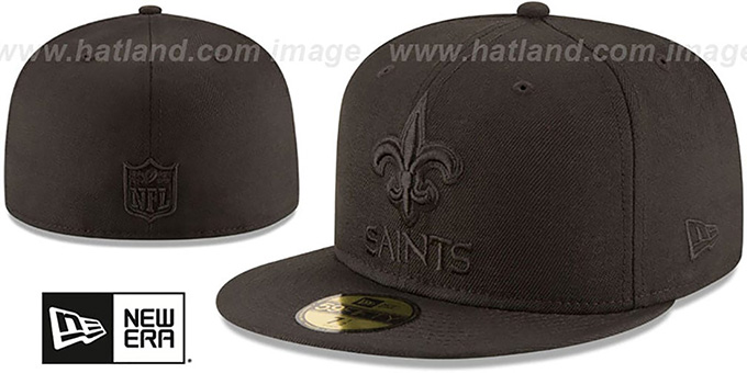 all black saints hat