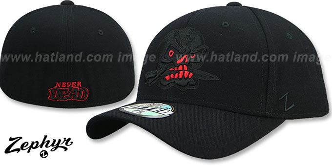 San Cristobal San Christobal DHS X-LINE Black-Red Fitted Hat by Z