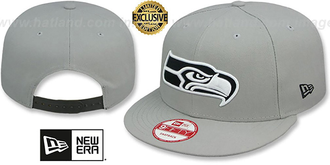 grey seahawks hat