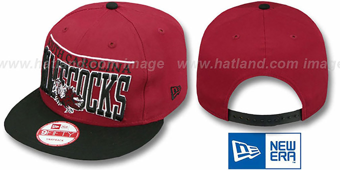 LE-ARCH SNAPBACK Burgundy-Black Hat