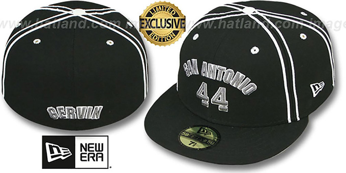 San Antonio Spurs GERVIN TEAM-UP Black Fitted Hat by New Era