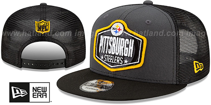 Pittsburgh Steelers 2021 NFL TRUCKER DRAFT Fitted Hat