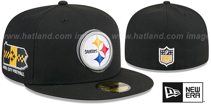 Pittsburgh Steelers 2024 NFL DRAFT Black Fitted Hat