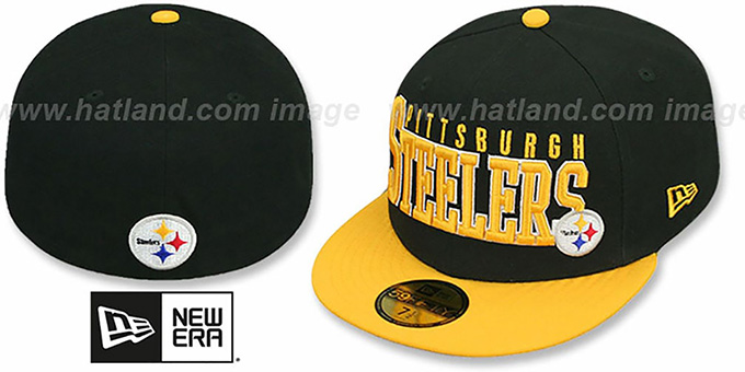 black on black steelers hat