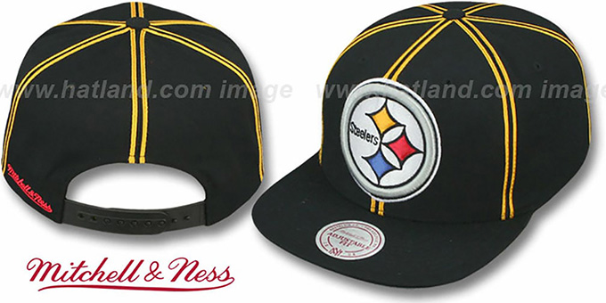 steelers snapback mitchell and ness