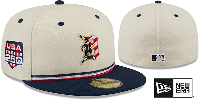 Detroit Tigers 2026 JULY 4TH STARS N STRIPES Fitted Hat