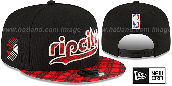 Portland Trail Blazers Triple Play Black Snapback