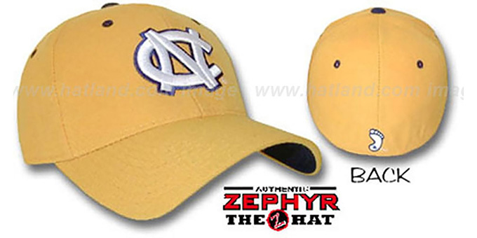 UNC DH Fitted Hat by ZEPHYR - gold