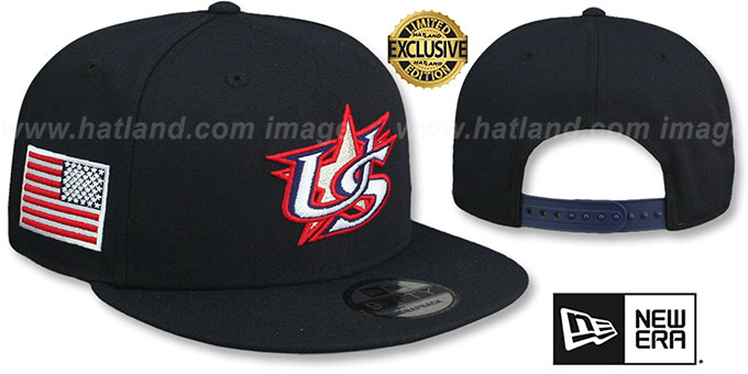 United States USA 2023 WBC GAME SNAPBACK Navy Hat by New Era