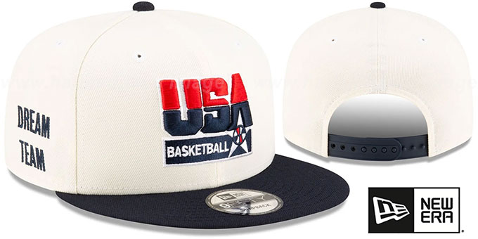 USA Basketball DREAM TEAM SNAPBACK Chrome Navy Hat by New Era