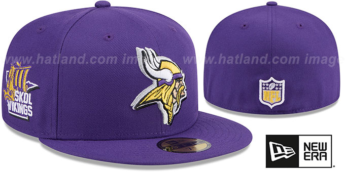 Minnesota Vikings 2024 NFL DRAFT Purple Fitted Hat