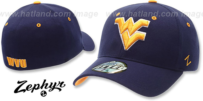 wvu fitted hats