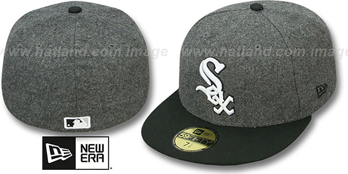 grey white sox hat