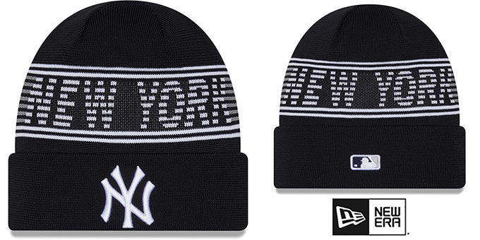 New York Yankees 24-25 SPORT-KNIT Navy Beanie Hat by New Era