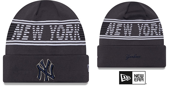 New York Yankees 24-25 SPORT-KNIT Charcoal Beanie Hat