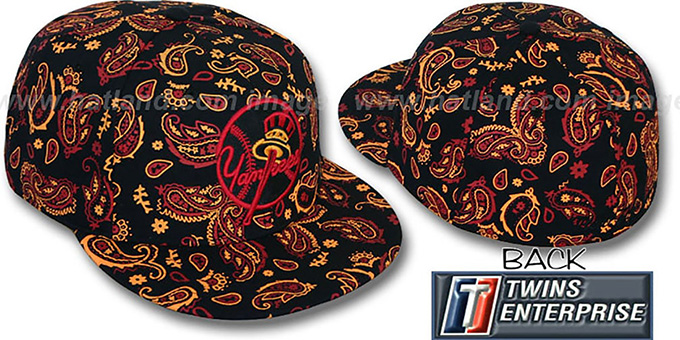 red and black new york yankees hat
