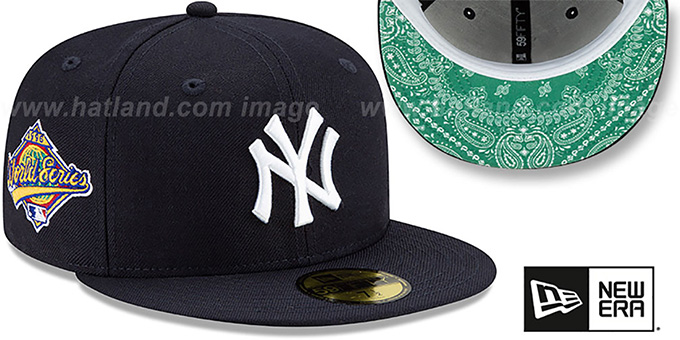 New York Yankees BANDANA KELLY BOTTOM Navy Fitted Hat