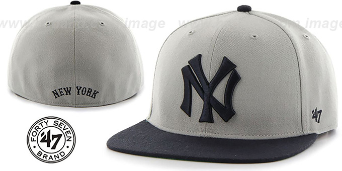 grey yankees hat