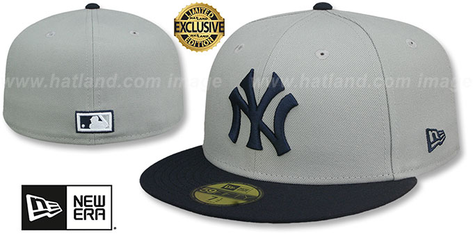 NEW ERA YANKEES 59FIFTY ネイビー　グレー　二つセット New York Yankees COOPERPACK Grey-Navy Fitted Hat by New Era