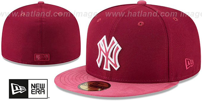 maroon fitted hat