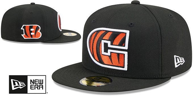 New Era Cincinnati Bengals Main 59FIFTY | Cappello Aderente Uomo | NFL Ufficiale Nero