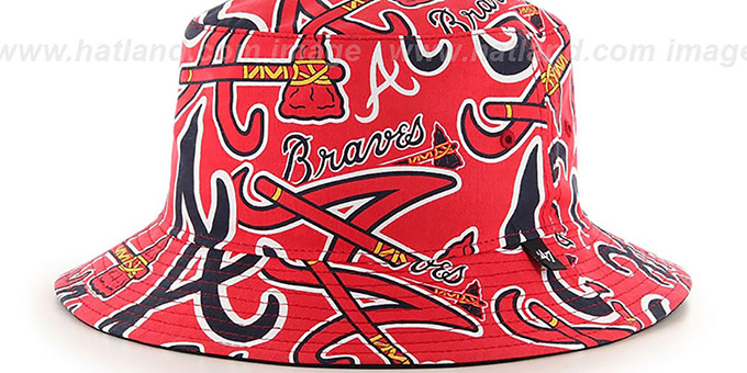 atlanta braves bucket hat