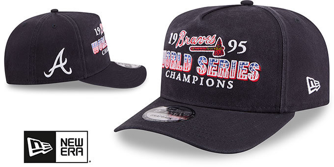 Atlanta Braves HISTORIC CHAMPIONS AF SNAPBACK Navy Hat