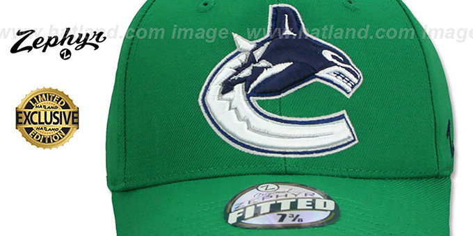Vancouver Canucks SHOOTOUT Green Fitted 