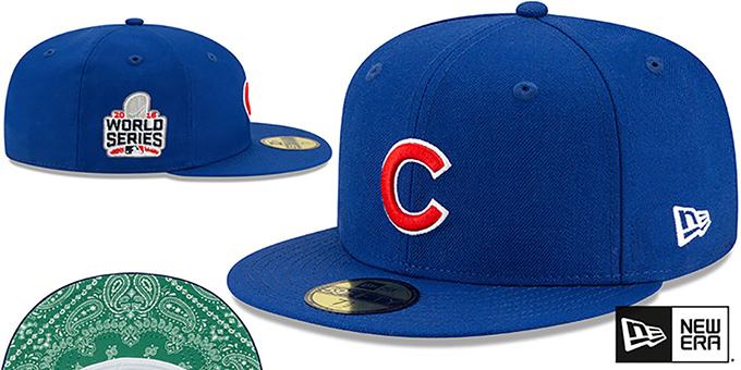 Chicago Cubs BANDANA KELLY BOTTOM Royal Fitted Hat