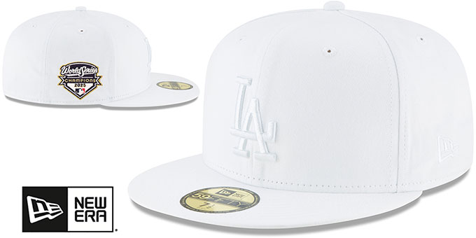 Los Angeles Dodgers 2025 WORLD SERIES CHAMPIONS WHITEOUT Fitted H
