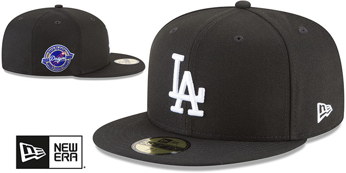 Casquette New Era 9Fifty – Los Angeles Dodgers – Bats Croisés Noir Et Blanc – Snapback Adulte
