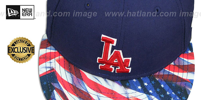 dodger hat with american flag