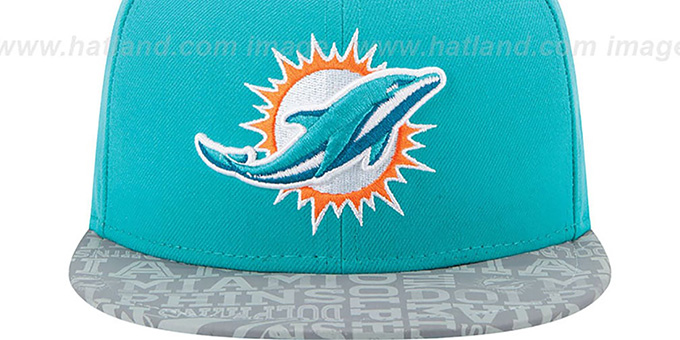 Miami Dolphins 2014 NFL DRAFT Aqua Fitted Hat by New Era